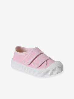 Schoenen-Baby schoenen 17-26-Loopt meisje 19-26-Sneakers-Canvas babysneakers met klittenband - Gemaakt in Frankrijk