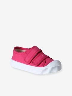 Schoenen-Baby schoenen 17-26-Loopt meisje 19-26-Sneakers-Canvas babysneakers met klittenband - Gemaakt in Frankrijk