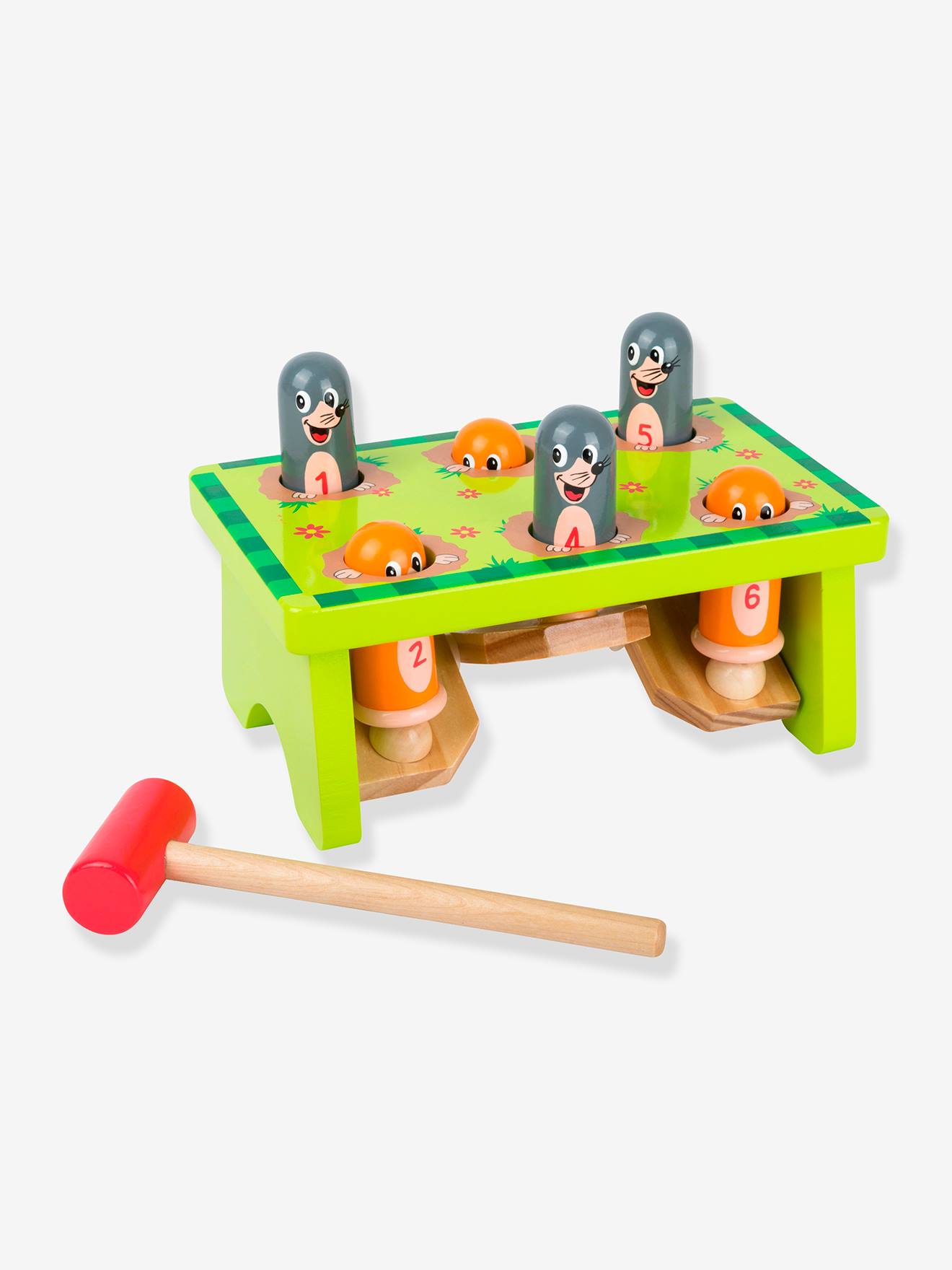 Hamerspel voor baby's RAAK DE MOL small footยฎ, hout FSCยฎ meerkleurig