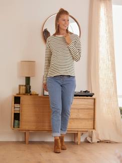 -Naadloze zwangerschapsjeans met band