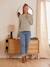 Naadloze zwangerschapsjeans met band Bleu stone+DENIM STONE+Grijs - vertbaudet enfant 