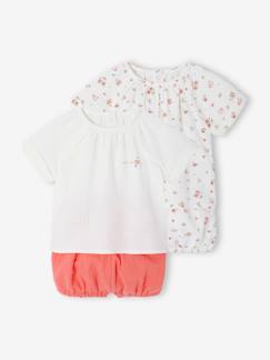 Baby-Pyjama, surpyjama-Set van 2 pyjashorts voor baby's
