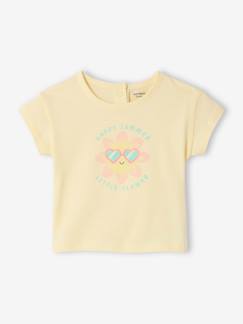 Baby-T-shirt, souspull-T-shirt voor baby's met biologisch katoenen print