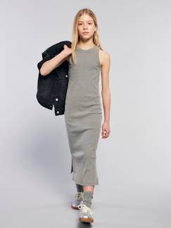 Meisje-Lange tanktopjurk met Amerikaanse mouwen voor meisjes JONEN