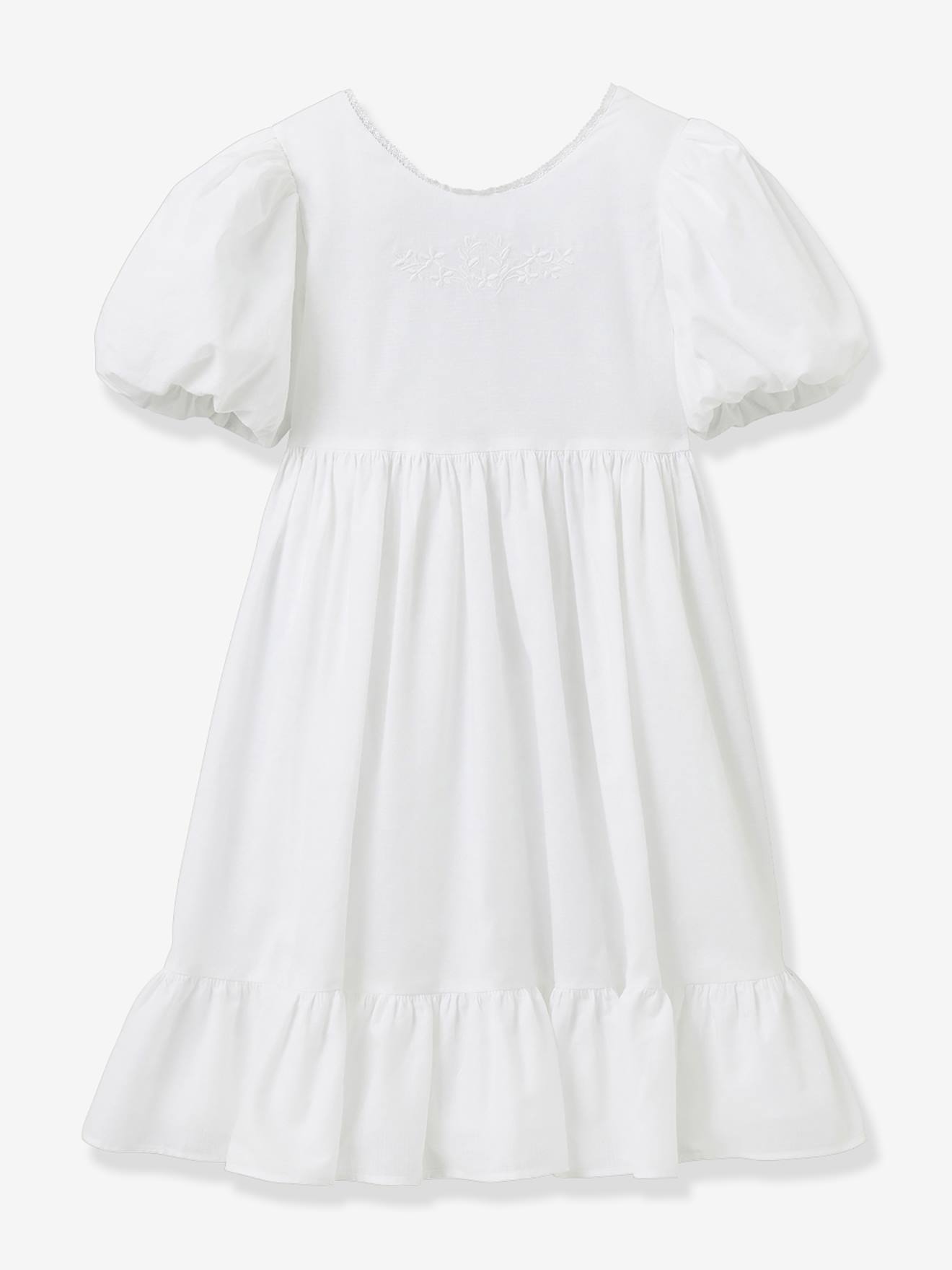 Jurk voor meisjes Charlie - Cortège Arabesque CYRILLUS ecru afbeelding