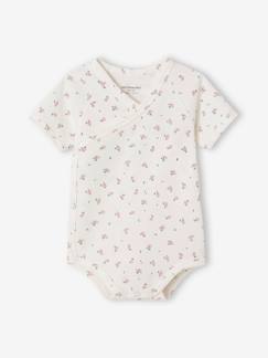 Baby-Body-Meegroeirompertje met korte mouwen en opening voor pasgeborenen