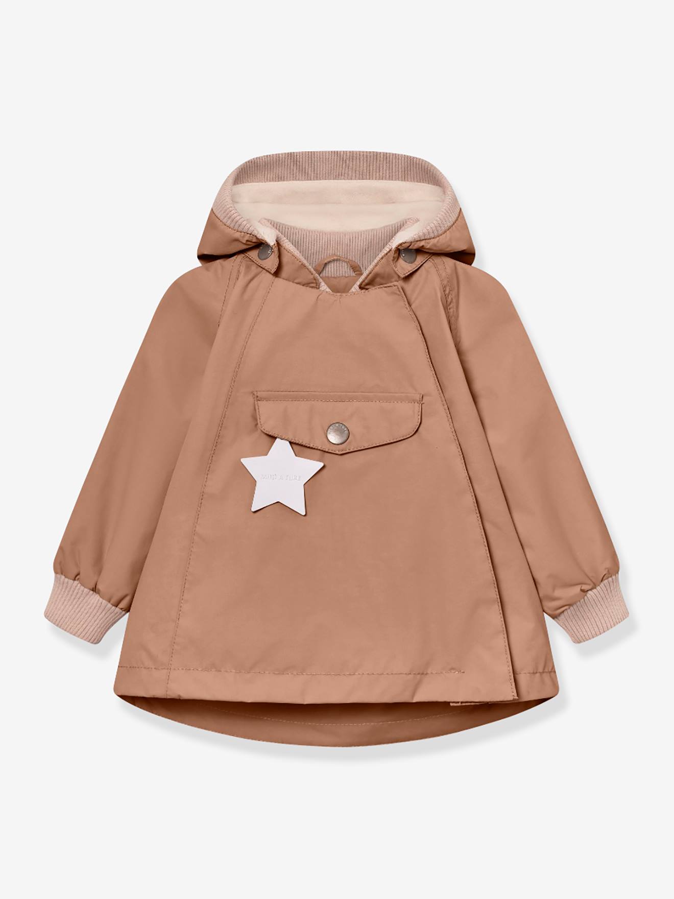Tussenjas baby's met fleecevoering MATWAI MINI A TURE bruin afbeelding