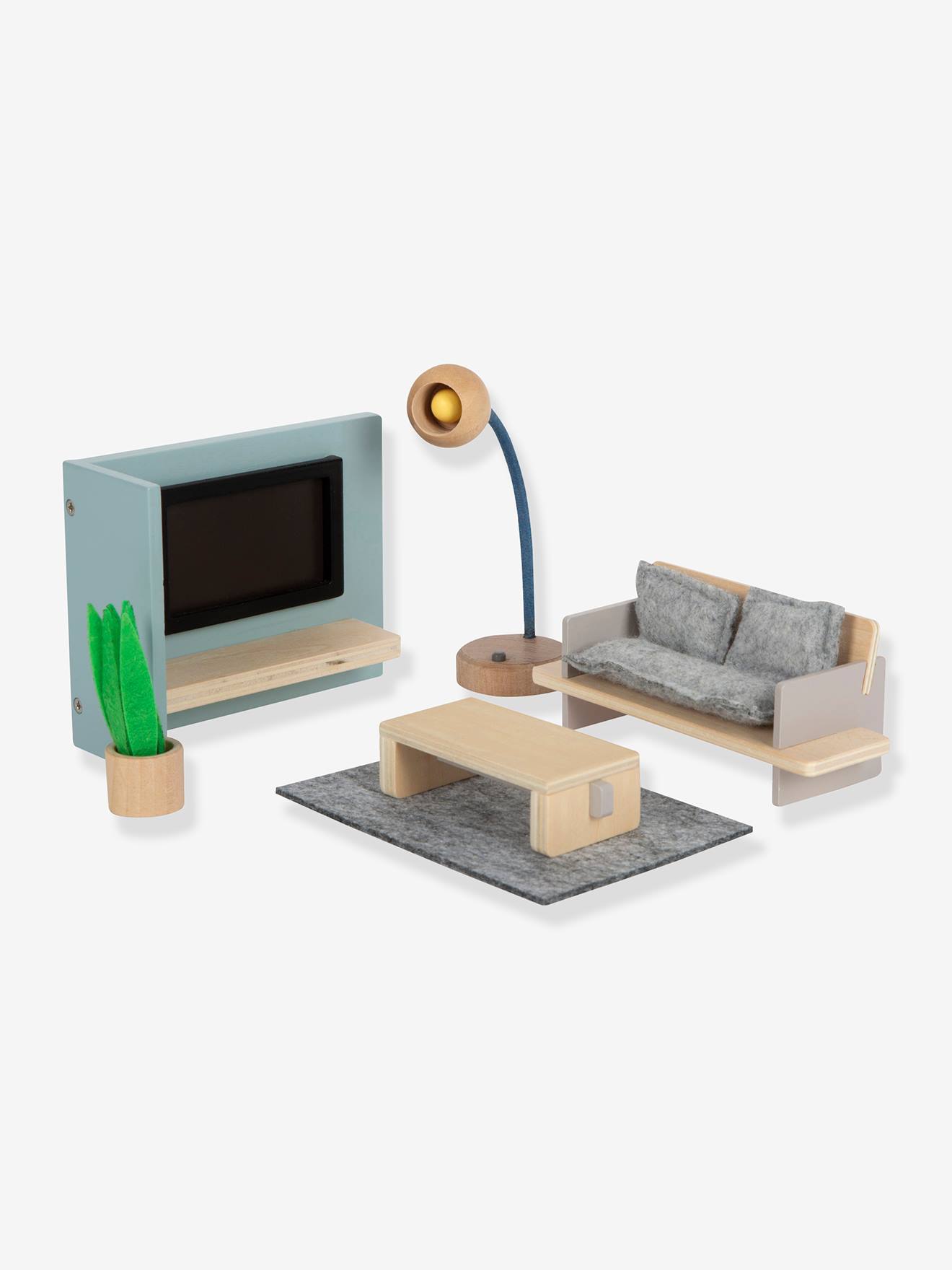 Inrichting voor kinderpoppenhuis WOONKAMER small foot® meerkleurig