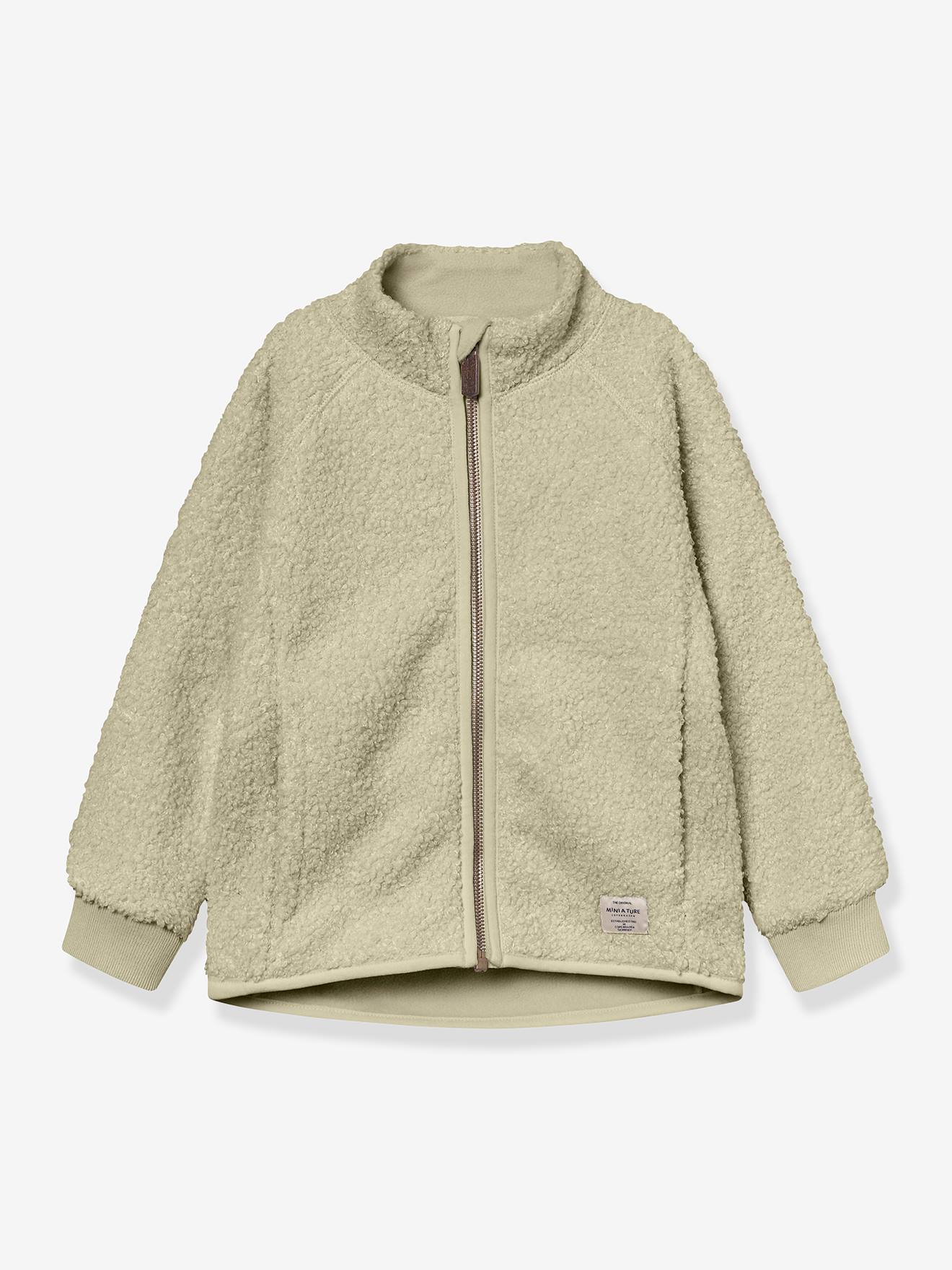 Jas van teddyfleece met rits MATCEDRIC MINI A TURE groen afbeelding
