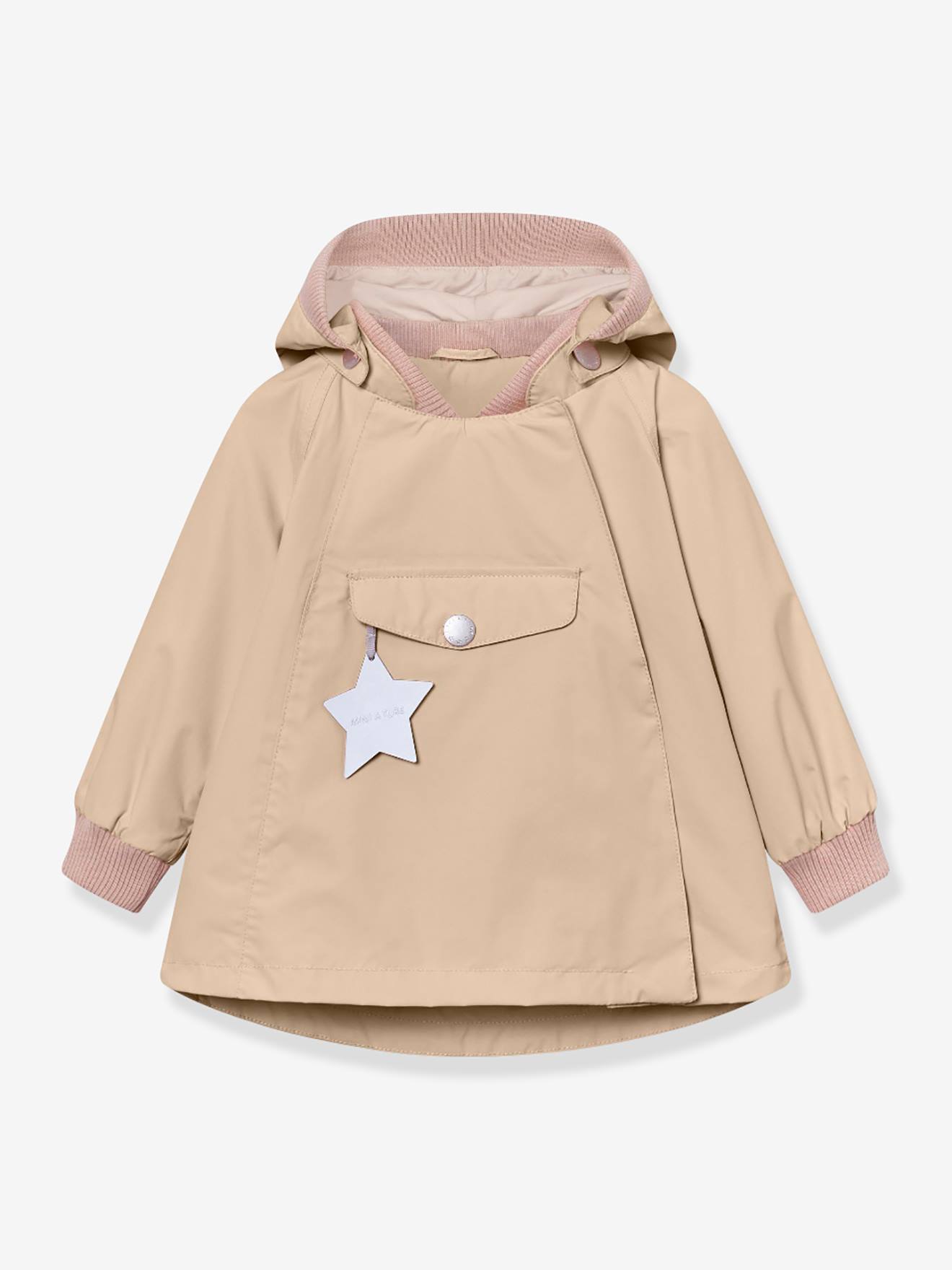Tussenjas voor babymeisjes MATWAI MINI A TURE zandbeige afbeelding