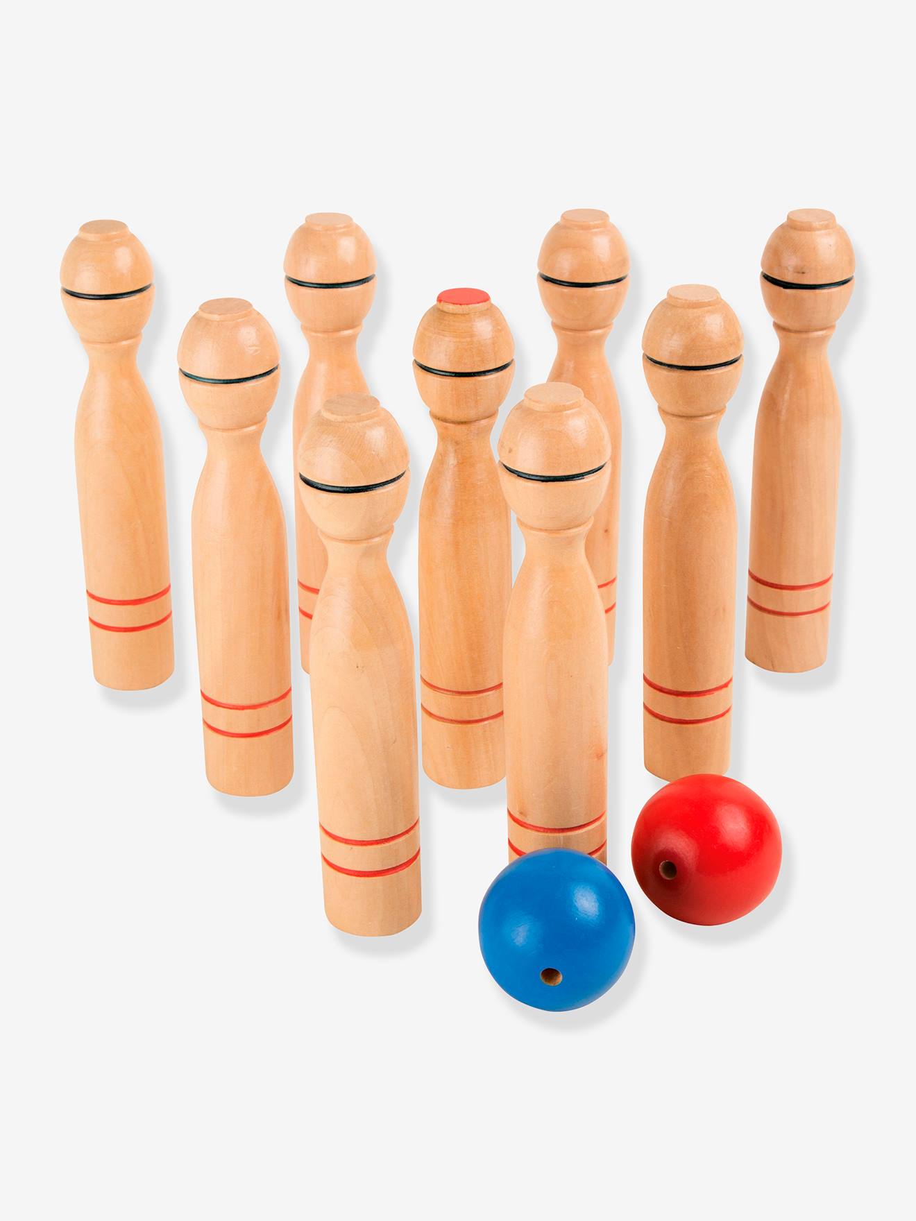 Houten kegelspel voor kinderen small foot®, 11 stuks hout