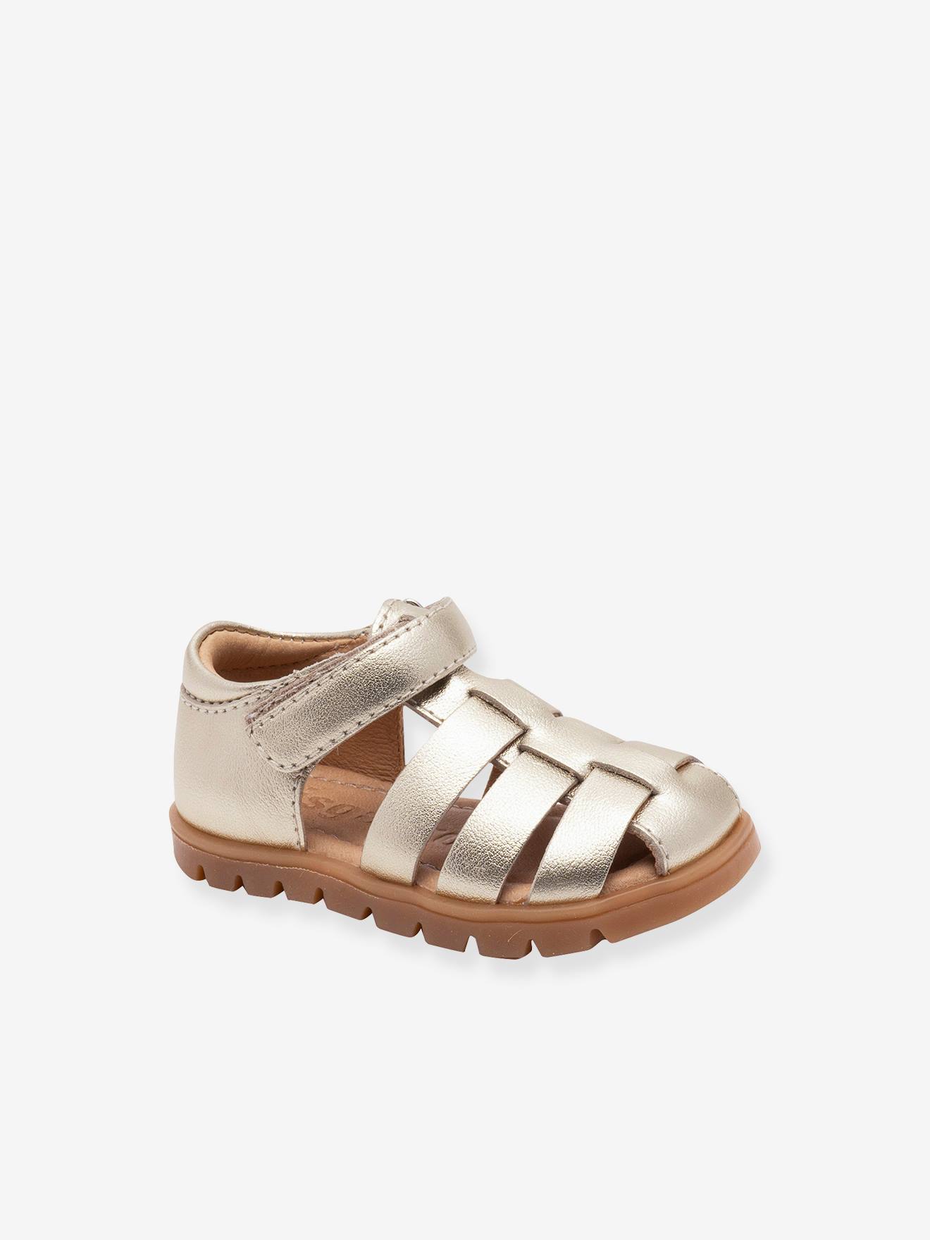 Gesloten sandalen voor babymeisje BEKA S BISGAARD goud afbeelding
