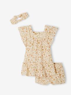 Baby-Babyset-Cadeauset met jurk + broekje + haarband voor baby
