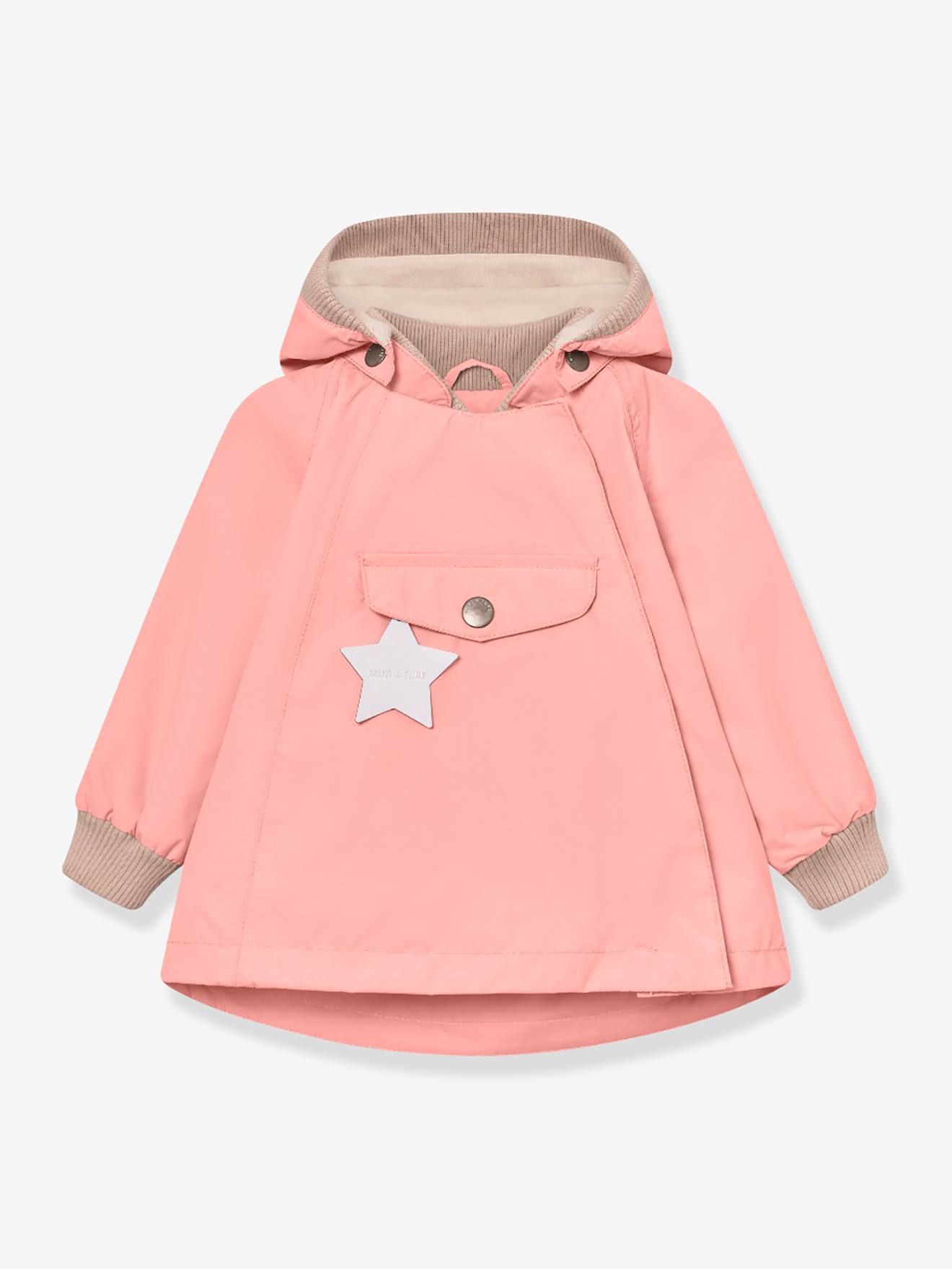 Tussenjas baby's met fleecevoering MATWAI MINI A TURE rozenhout afbeelding