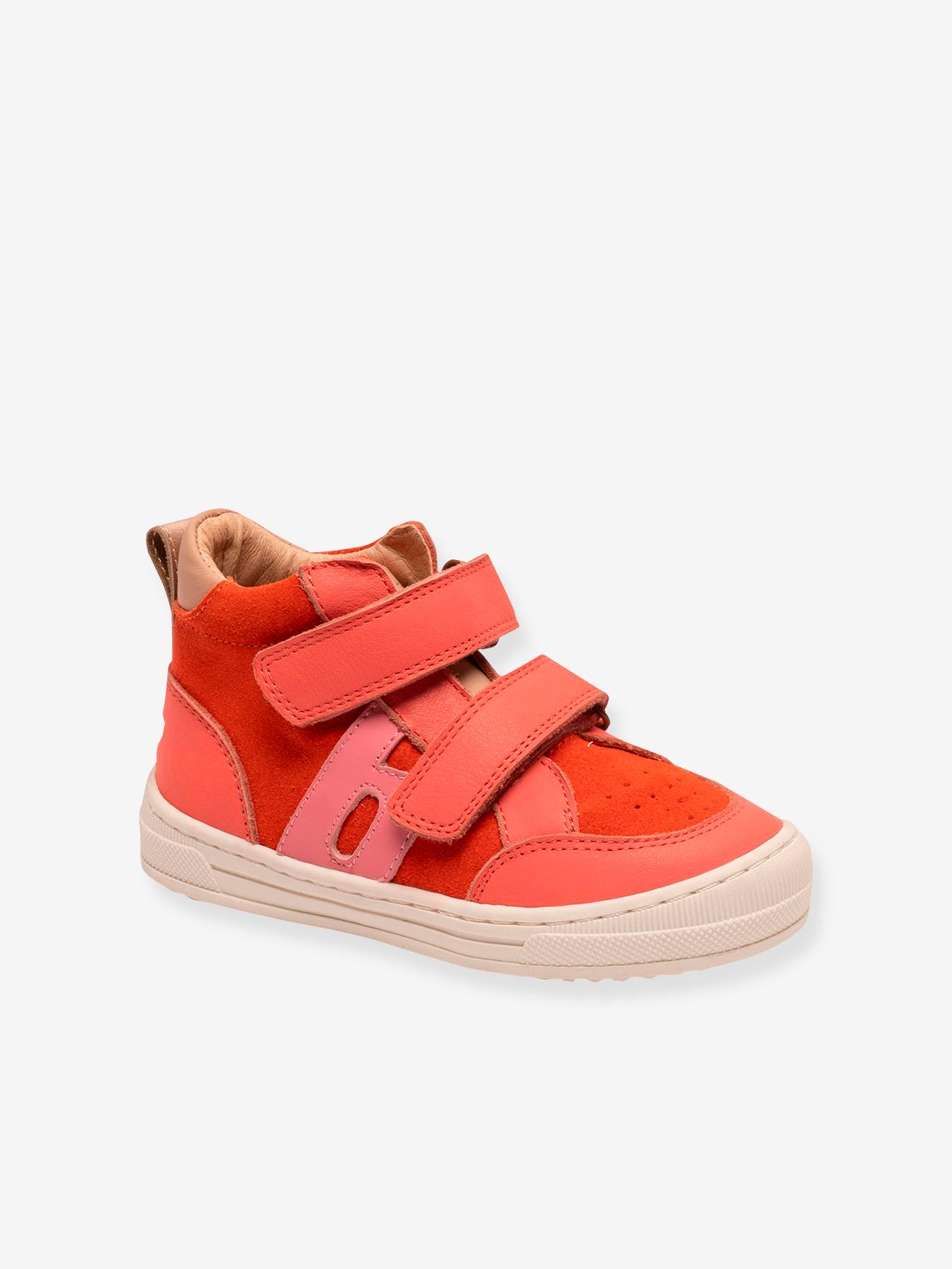 Hoge sneakers voor kinderen DYLAN BISGAARD koraal afbeelding