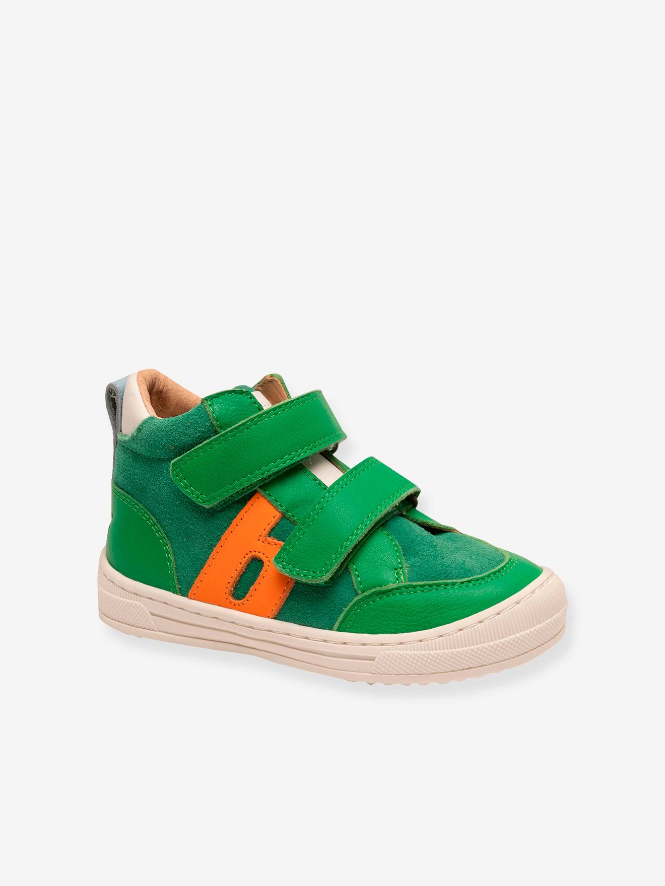 Hoge sneakers voor kinderen DYLAN BISGAARD groen afbeelding
