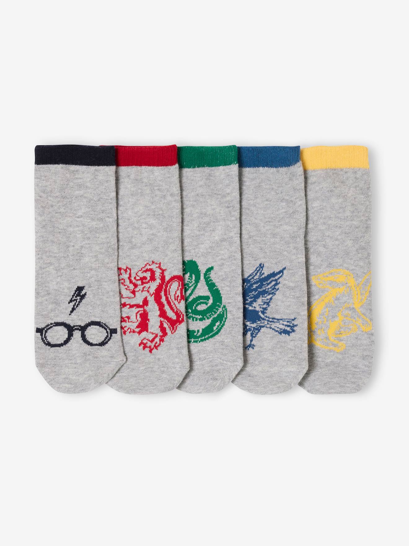 Set van 5 paar Harry Potter® kniekousen marineblauw