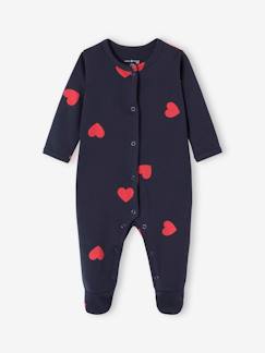 Baby-Pyjama, surpyjama-Fluwelen slaapzak "Mon coeur" ENVIE DE FRAISE
