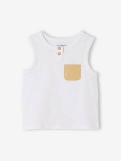 Baby-T-shirt, souspull-Babysweater met contrasterende zak