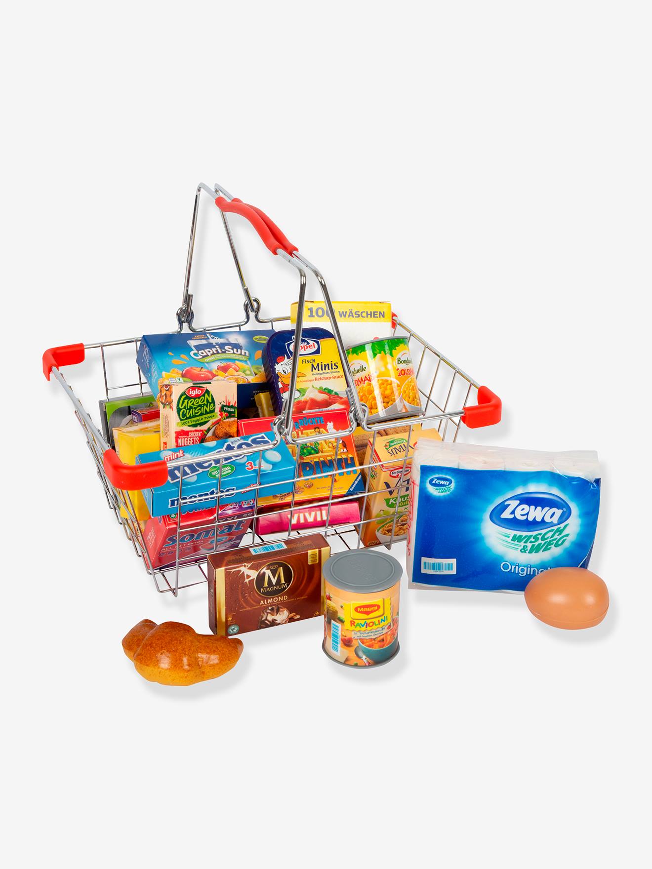 Boodschappenmand voor kinderen met inhoud small foot®, metaal meerkleurig