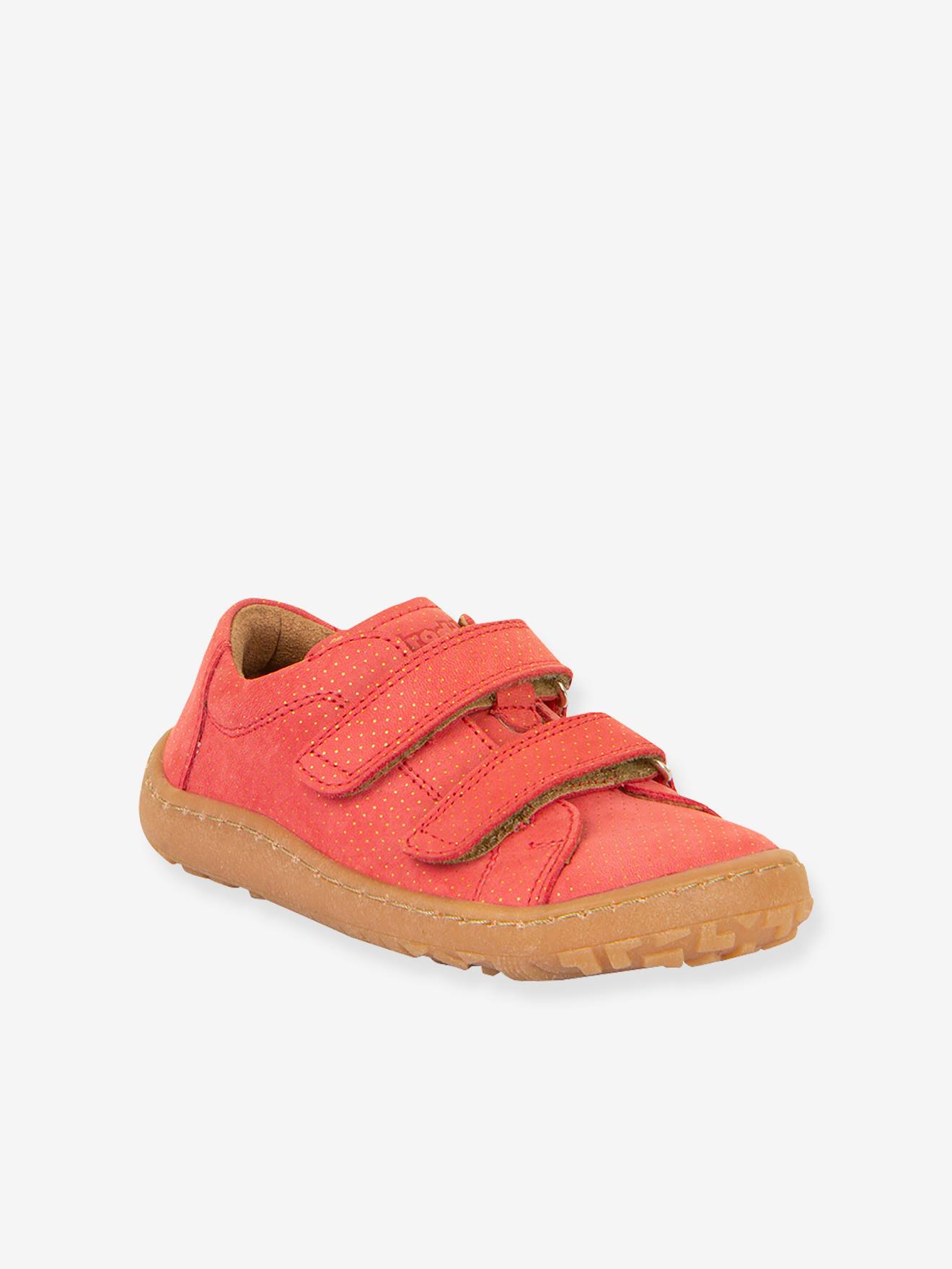 Barefootschoenen met klittenband voor meisjes BAREFOOT BASE FRODDO koraal afbeelding