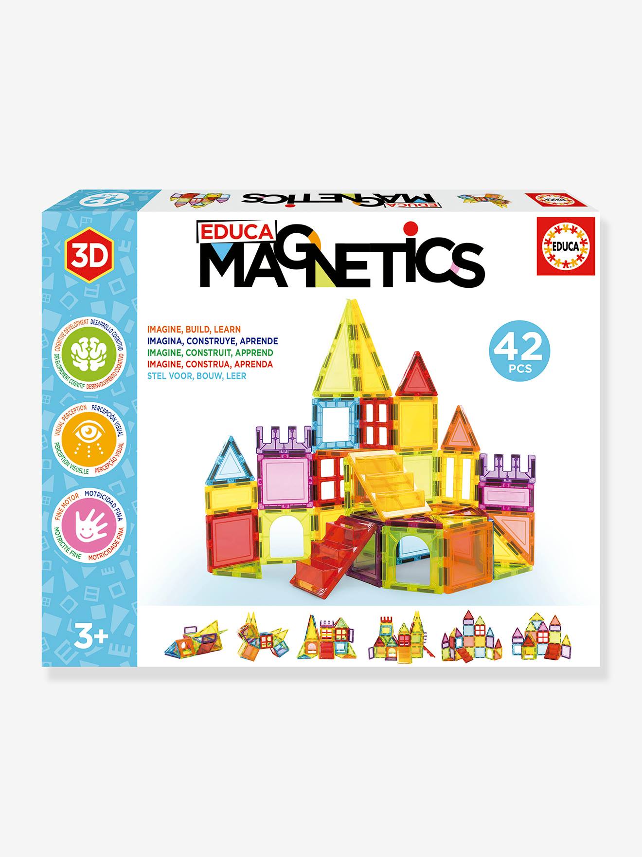 Magnetische puzzel 42 stuks EDUCA meerkleurig afbeelding