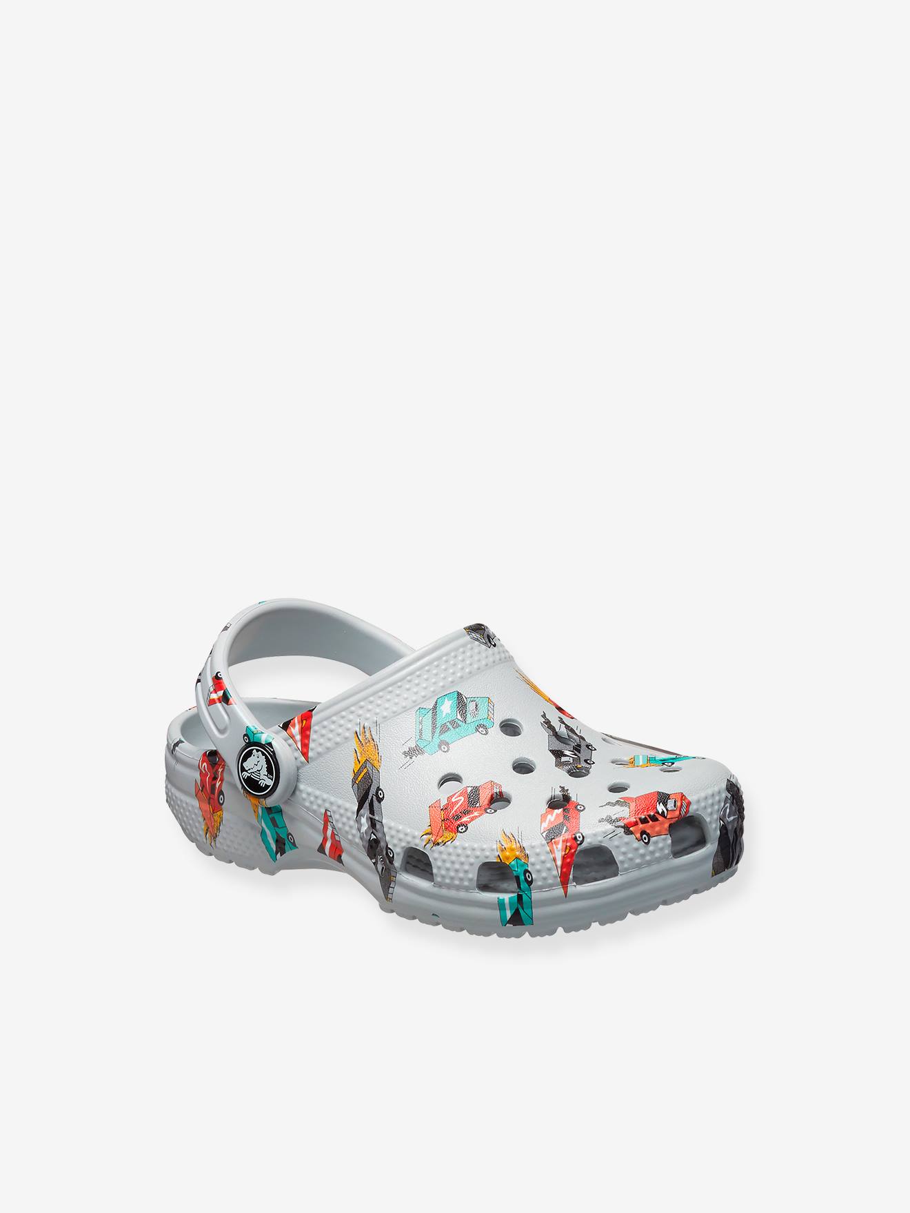 Baby klompen Classic Race Cars CROCS(TM) grijs