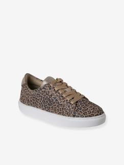 Schoenen-Meisje shoenen 23-38-Sneakers, gympen-Leren kindersneakers met veters