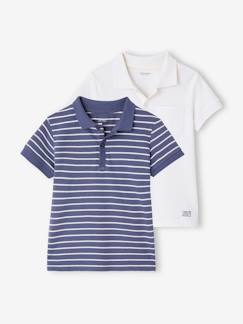 Jongens-Set van 2 jongens polo's van piquée tricot