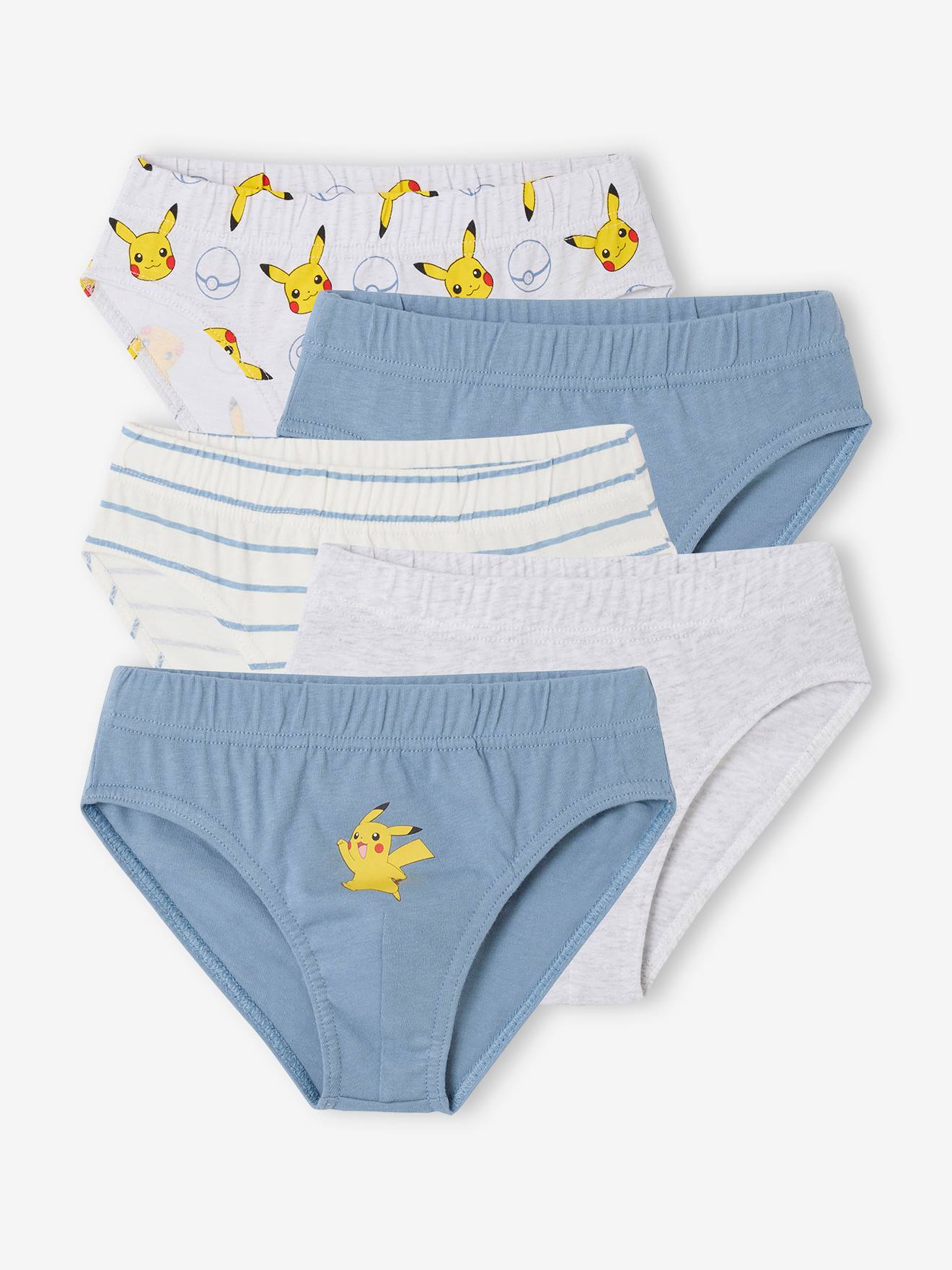 Set van 5 onderbroeken POKEMON® hemelsblauw afbeelding