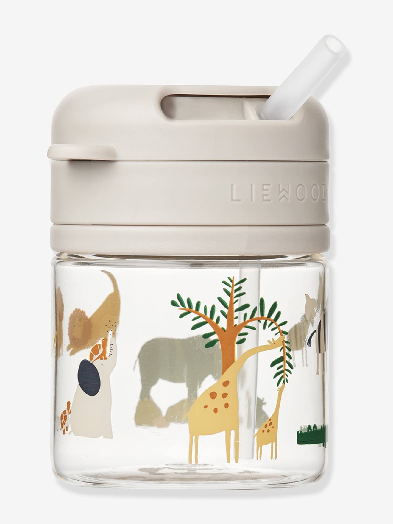 Fles met intrekbaar rietje 280 ml Pavia LIEWOOD meerkleurig afbeelding