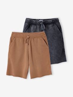 Jongens-Set van 2  bermuda's met een stonewashed effect JONEN