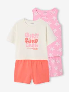 Meisje-Pyjama, surpyjama-Set van 2 surf pyjamabroeken voor meisjes