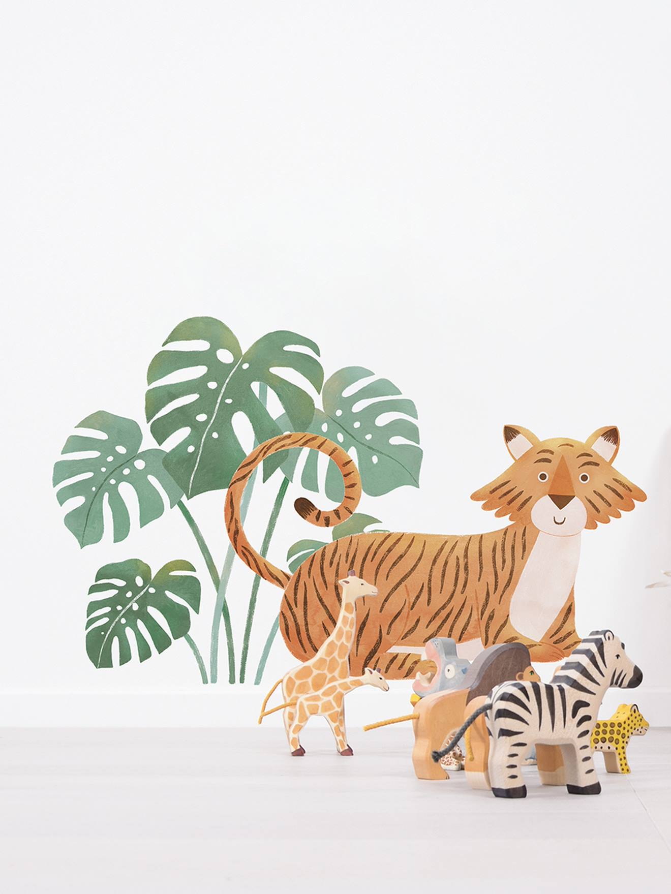 Stickervel Monstera YATSUNI LILIPINSO groen
