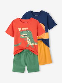 Jongens-Set van 2 pyjamashorts met dieren voor jongens