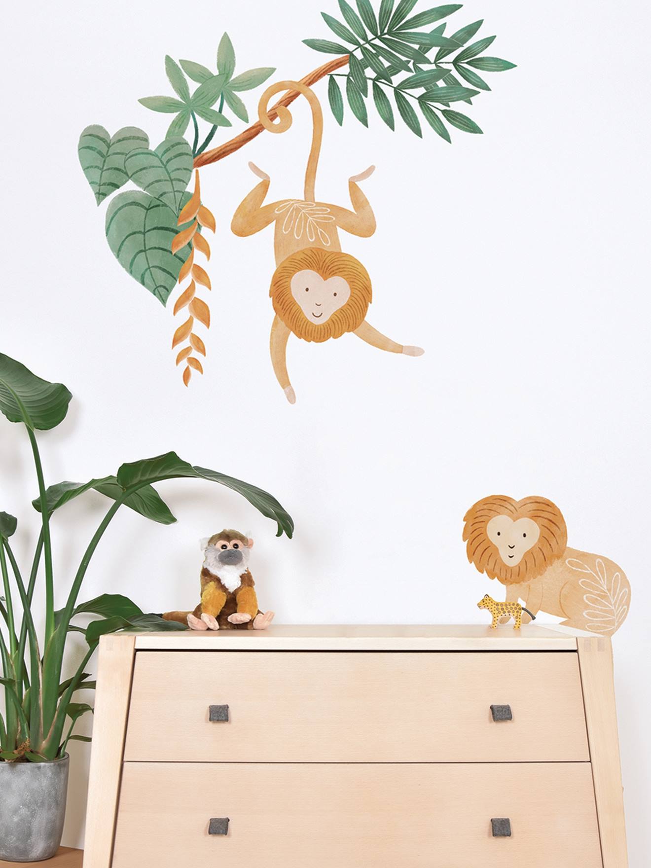 Stickervel met jungledecor Lilipinso meerkleurig
