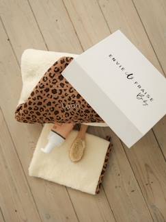 Baby-Badcape, badjas-Cadeauset badjas en washandje ENVIE DE FRAISE