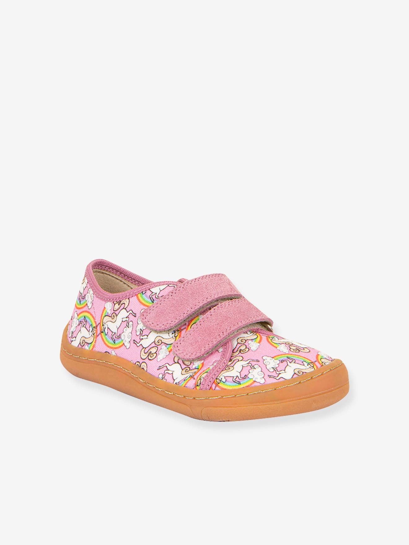 Sneakers voor jongens BAREFOOT CANVAS FRODDO rozen afbeelding
