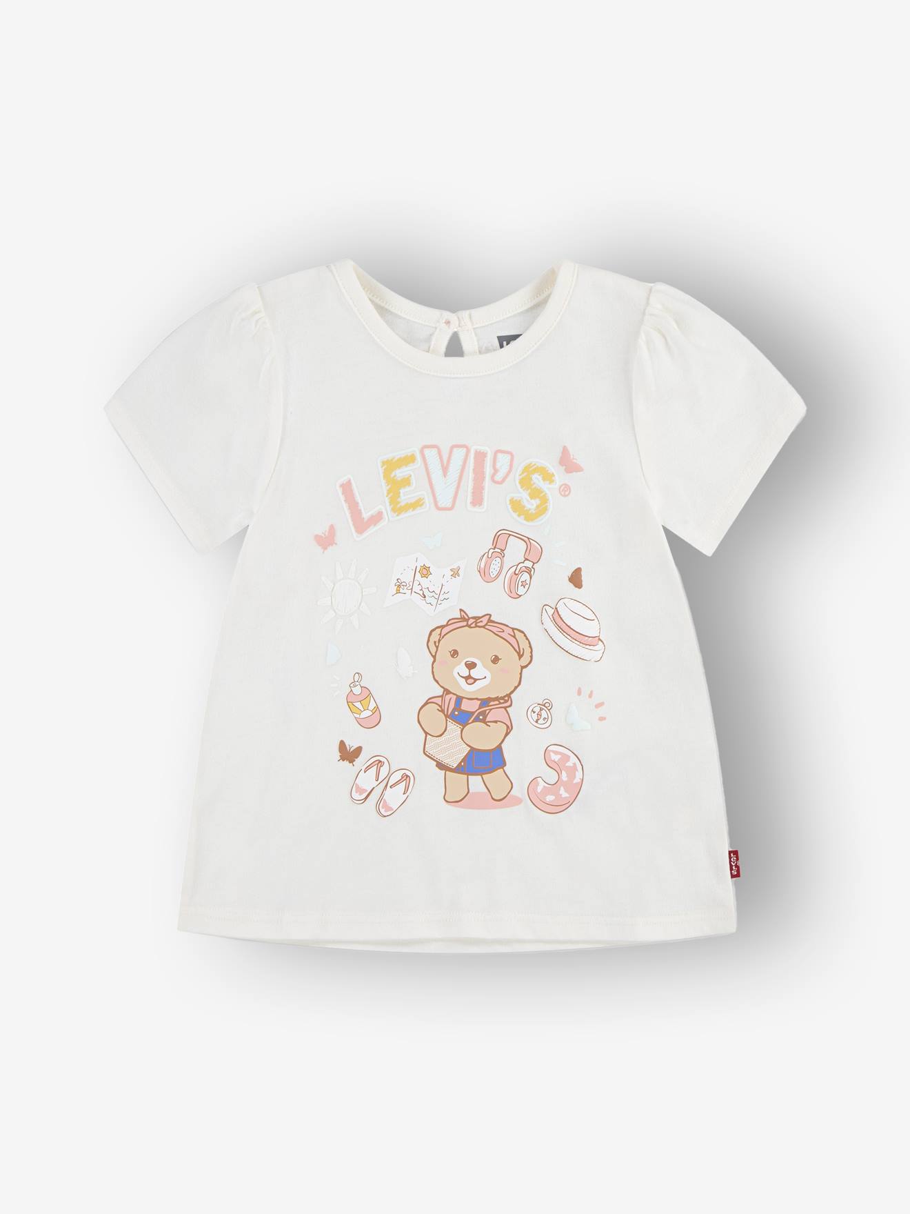 T-shirt meisjes Liv SS Smocked LEVI'S® ecru afbeelding