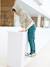 Gekleurde slim fit MorphologiK MEDIUM jongens beige+grijsblauw+groen+leiblauw+nachtblauw+smaragdgroen+terracottategel - vertbaudet enfant 