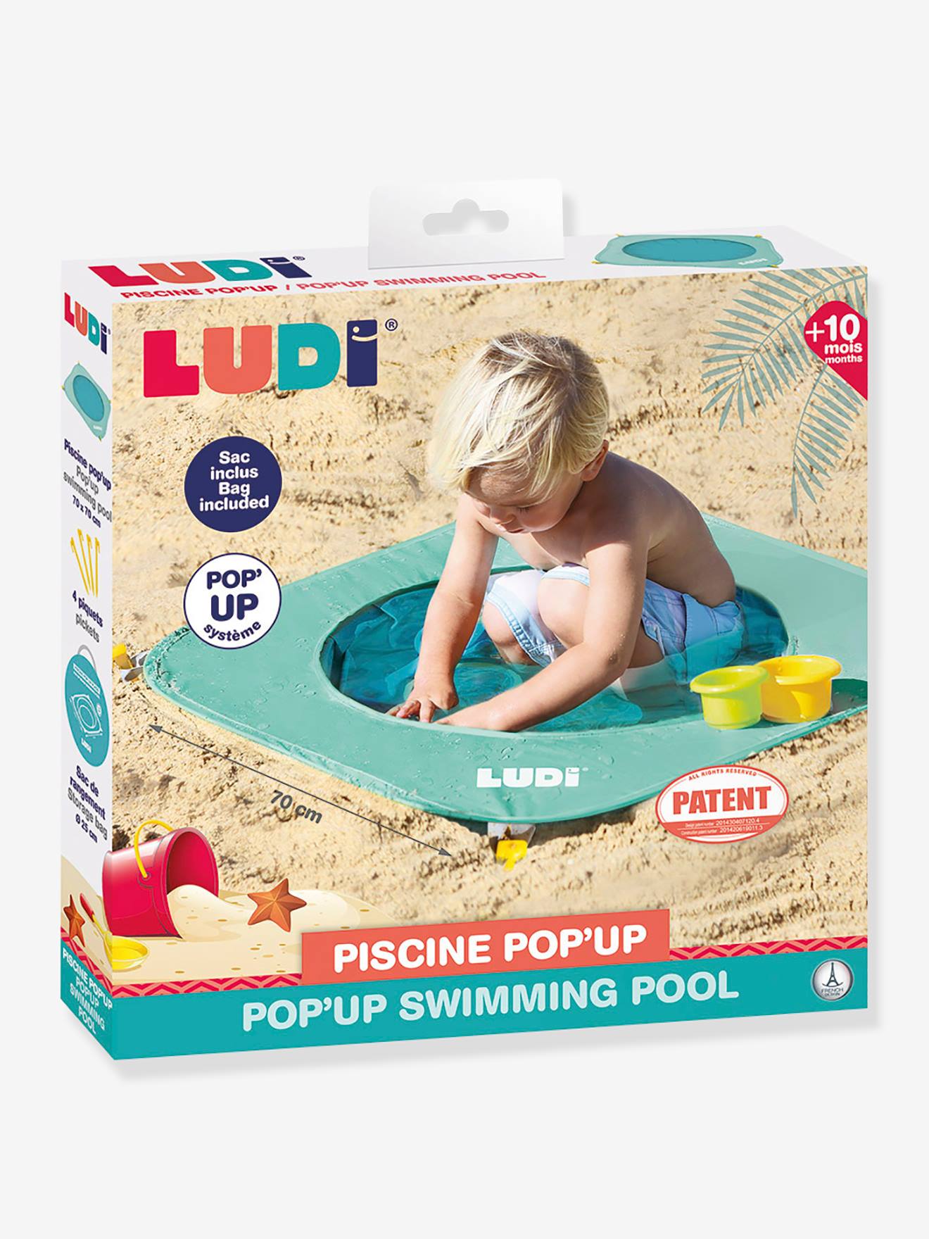 Pop-up strandbad LUDI meerkleurig afbeelding