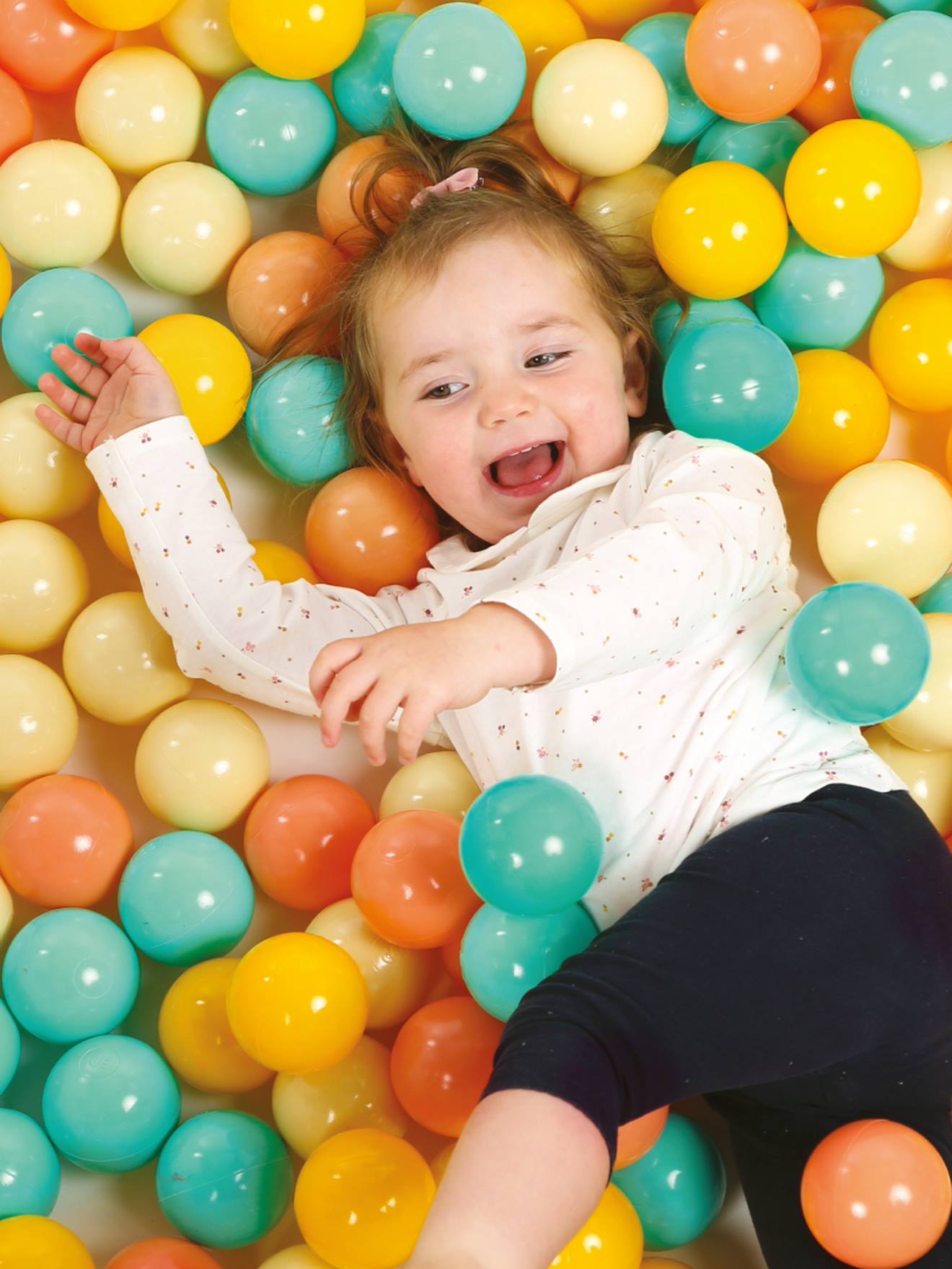 75 gemengde speelballen LUDI meerkleurig afbeelding