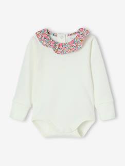 Baby-Body-Meegroeipakje met kraag van Liberty-stof ENVIE DE FRAISE
