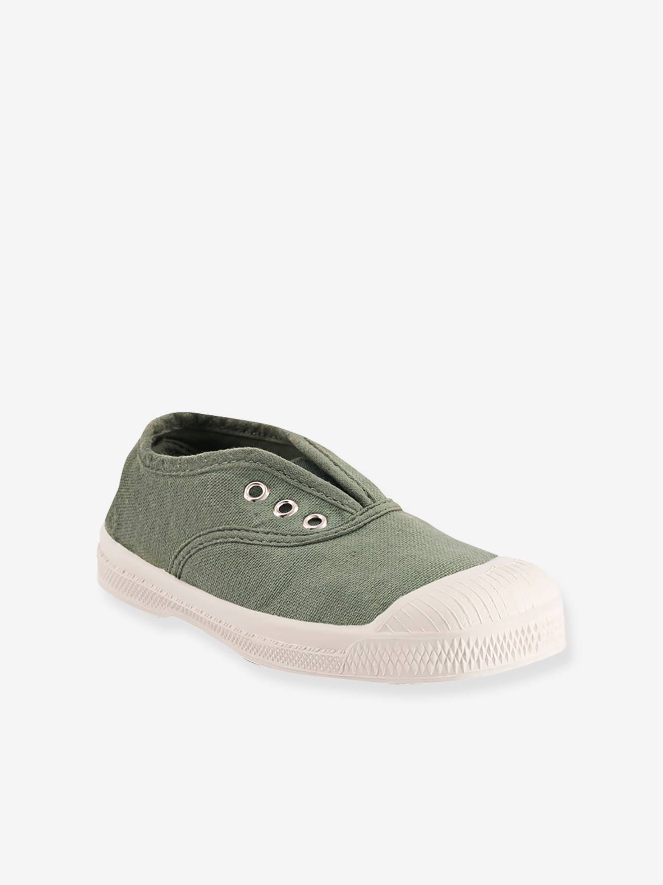 Katoenen tennisschoenen Elly BENSIMON® voor kinderen olijf afbeelding