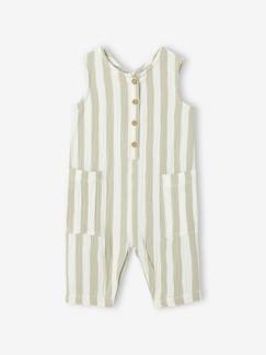 Baby-Salopette, jumpsuit-Gestripte katoenen baby romper