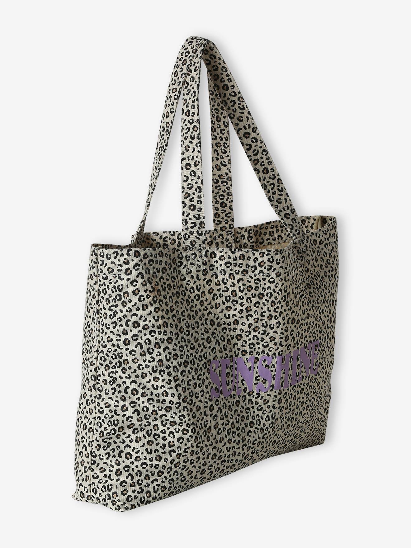 Maxi totebag Luipaard JONEN beige afbeelding