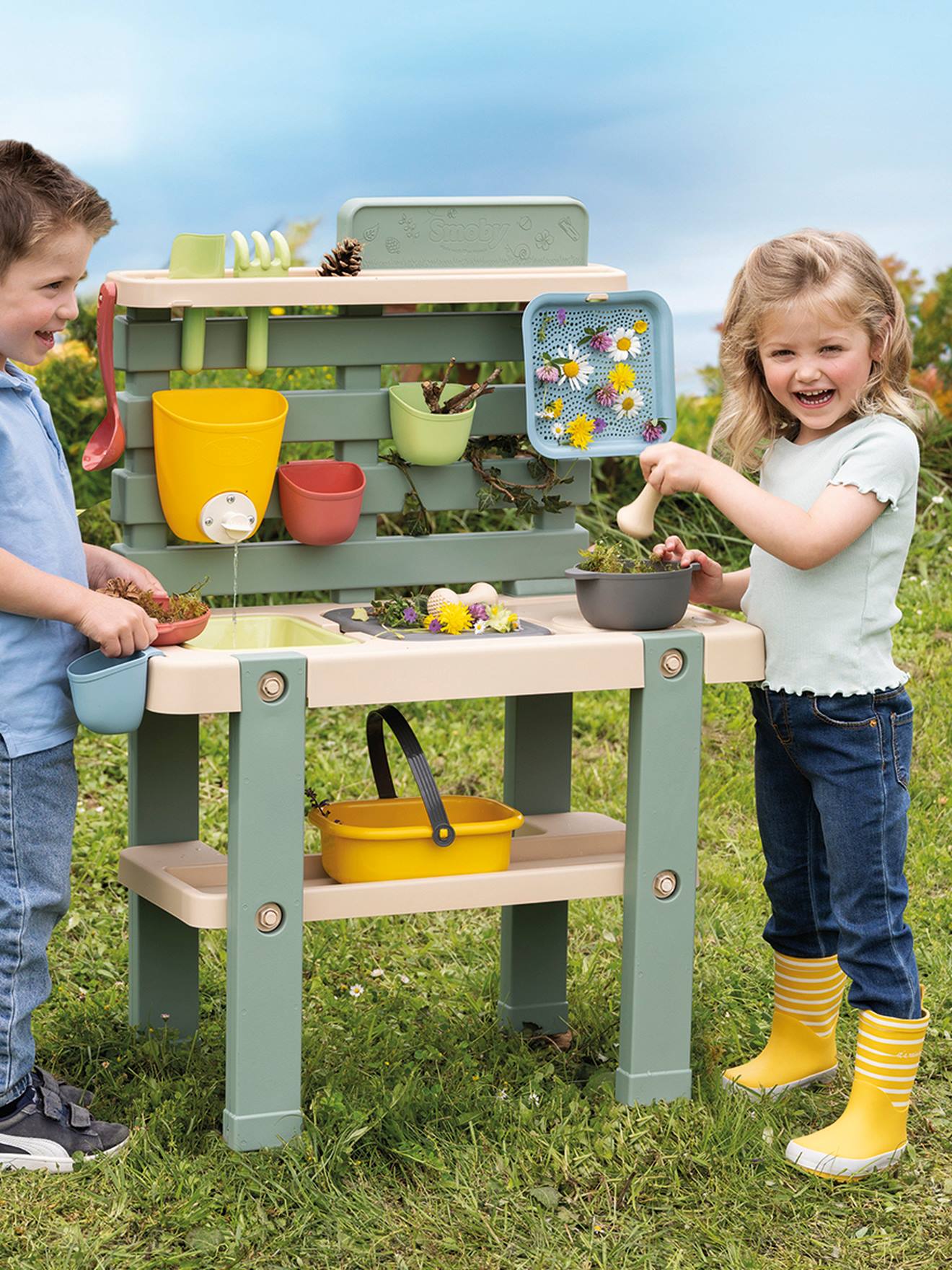 Mud Kitchen SMOBY keukens meerkleurig afbeelding