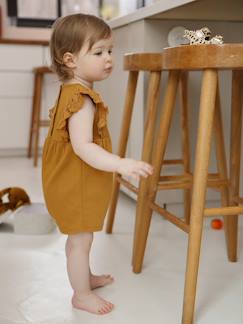 Baby-Combishort voor baby's van twee materialen