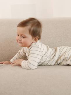 Baby-Broek, jean-Gestreepte geboorteset met gilet en broek