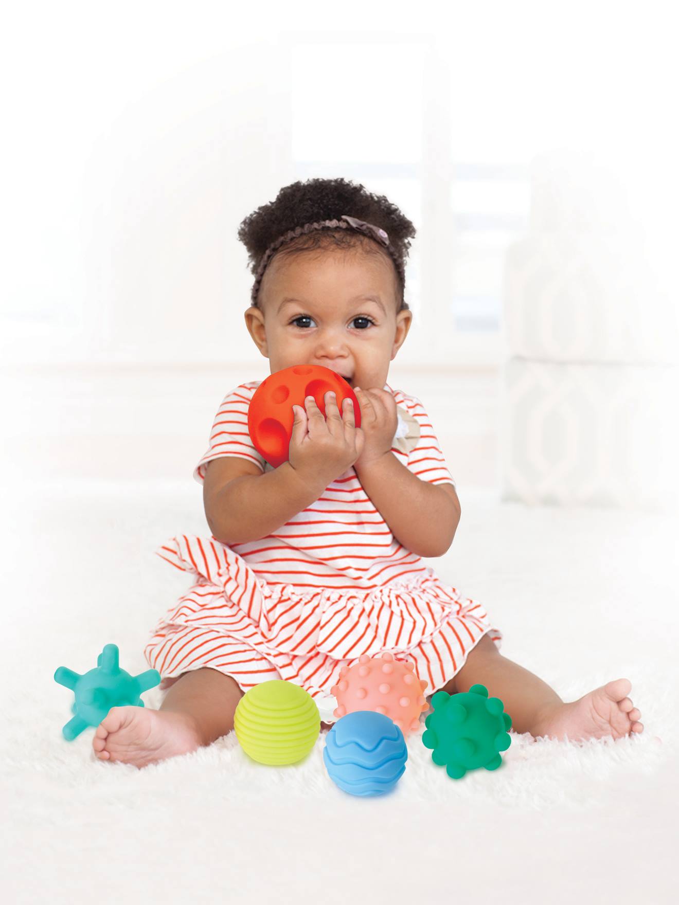 Set van 8 super soft sensorische ballen INFANTINO meerkleurig